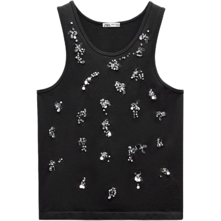 Футболка-майка женская черная ZARA
Футболка-майка женская черная ZARA