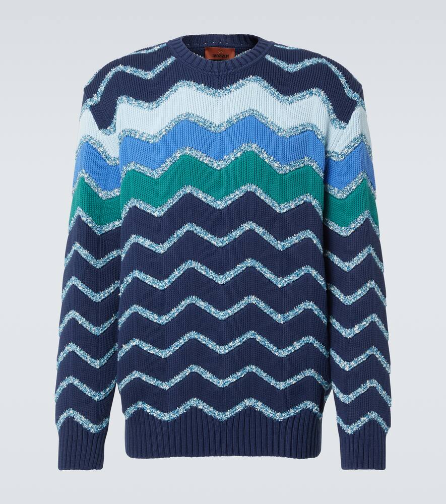 Свитер из хлопковой смеси zigzag Missoni, Blue Green Tones
Свитер из хлопковой смеси zigzag Missoni, Blue Green Tones