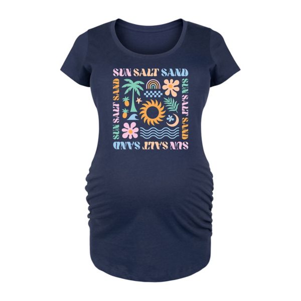 Футболка для беременных с графическими иконками, солнцем, солью и песком Licensed Character, синий
Футболка для беременных с графическими иконками, солнцем, солью и песком Licensed Character, синий