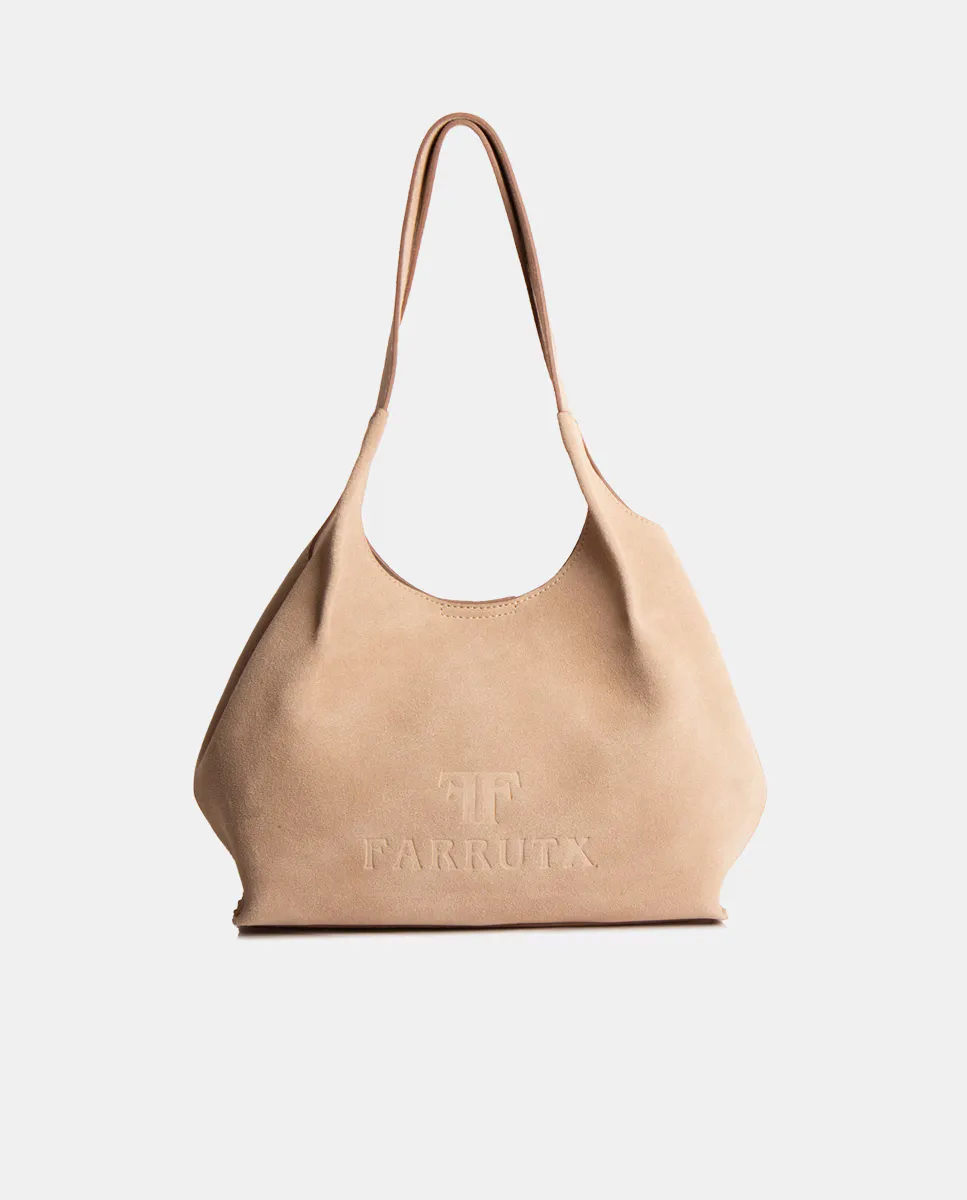 Мини-сумка-шоппер из велюра Farrutx, светло-коричневый
Мини-сумка-шоппер из велюра Farrutx, светло-коричневый