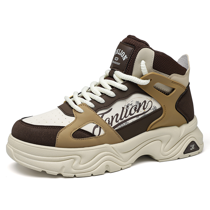 Нескользящие износостойкие высокие повседневные туфли для мужчин Tonlion, Beige Brown
Нескользящие износостойкие высокие повседневные туфли для мужчин Tonlion, Beige Brown