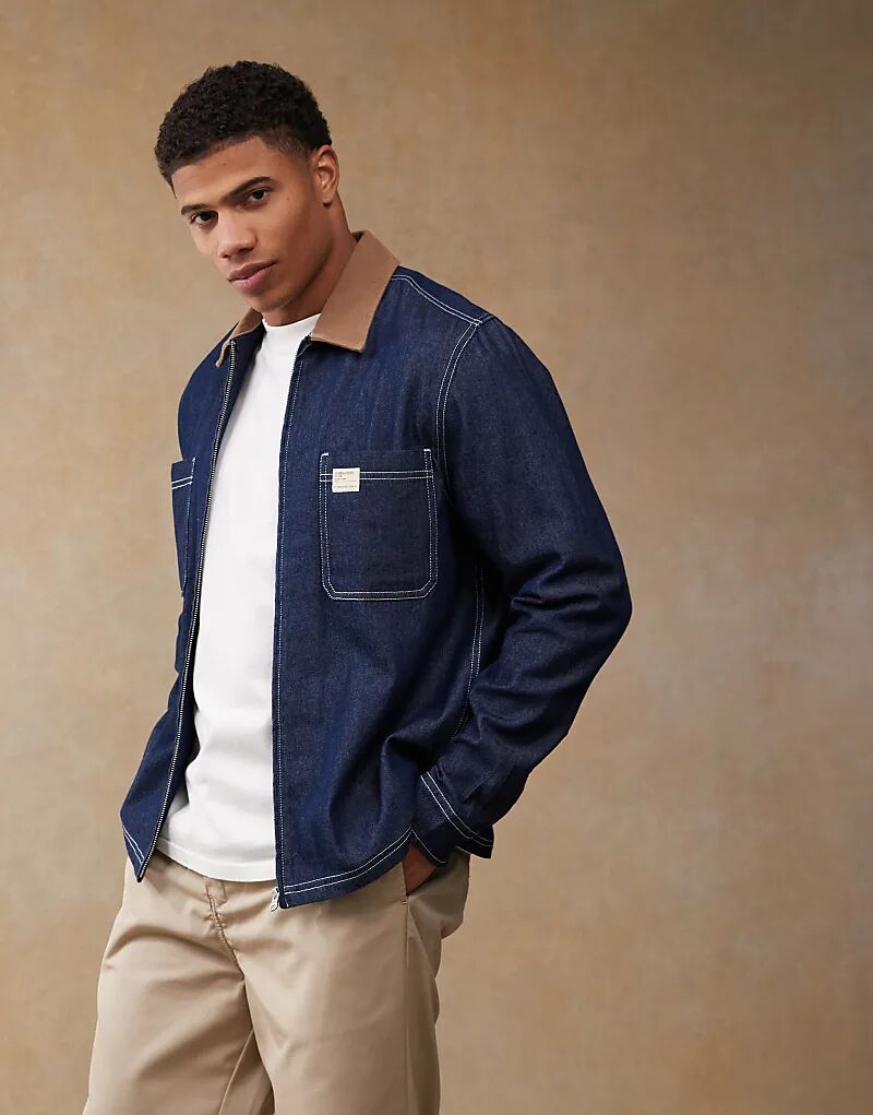 Рубашка свободного кроя из денима ASOS DESIGN классического кроя с контрастным воротником темно-синего цвета
Рубашка свободного кроя из денима ASOS DESIGN классического кроя с контрастным воротником темно-синего цвета