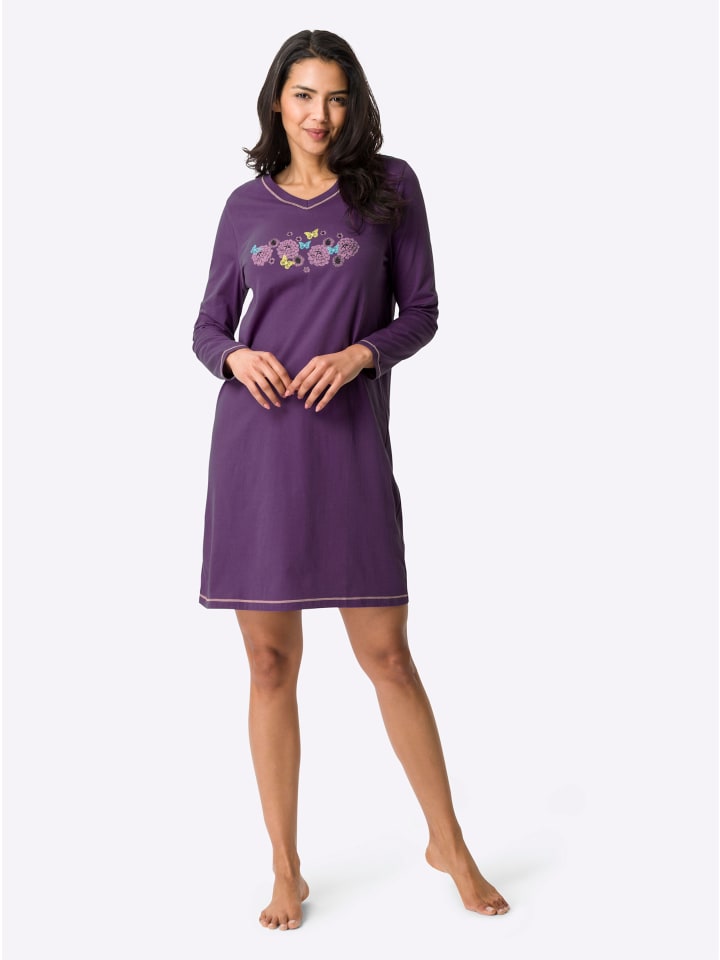 Ночная рубашка фиолетового цвета Sieh an!
Ночная рубашка фиолетового цвета Sieh an!