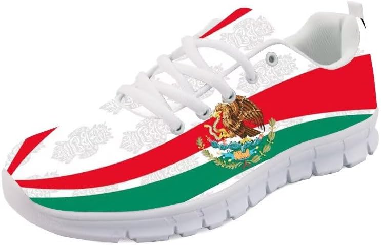 Кроссовки Forchrinse с флагом Мексики для мужчин и женщин, патриотическая обувь для бега и прогулок, противоскользящие, к Синко-де-Майо, легкие, белый/красный/зеленый
Кроссовки Forchrinse с флагом Мексики для мужчин и женщин, патриотическая обувь для бега и прогулок, противоскользящие, к Синко-де-Майо, легкие, белый/красный/зеленый
