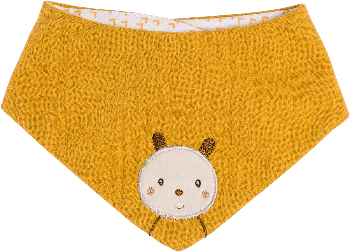 Двусторонний шарф из муслина с мотивом пчелы желтый 1 шт. Fehn
Двусторонний шарф из муслина с мотивом пчелы желтый 1 шт. Fehn