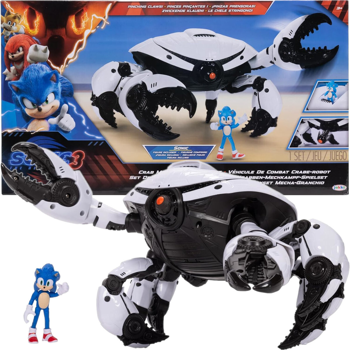 Sonic The Hedgehog 3 Movie Jakks Crab Боевой Набор + Звуковая Фигурка Jakks Pacific
Sonic The Hedgehog 3 Movie Jakks Crab Боевой Набор + Звуковая Фигурка Jakks Pacific