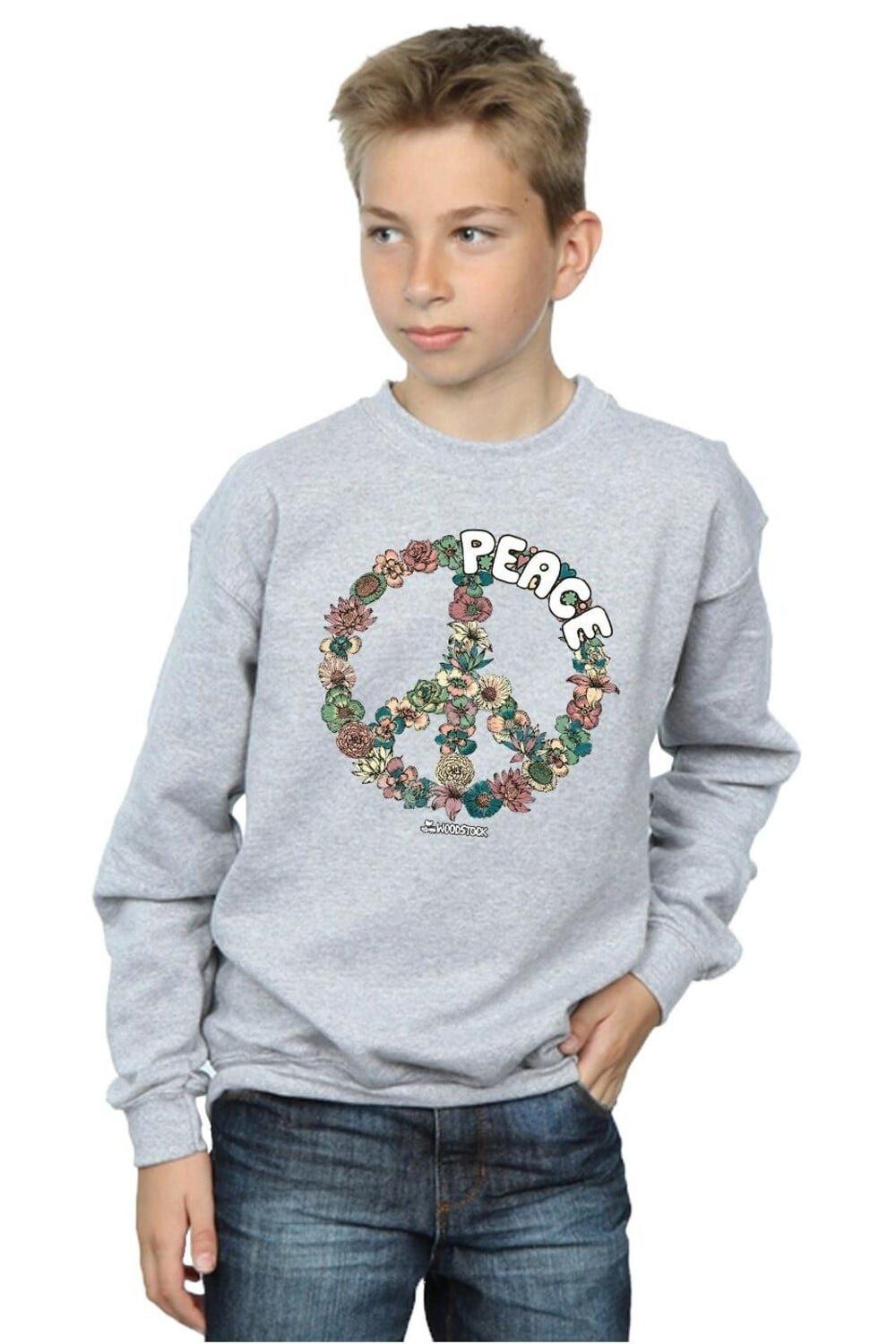 Толстовка Peace с цветочным принтом Woodstock, серый
Толстовка Peace с цветочным принтом Woodstock, серый