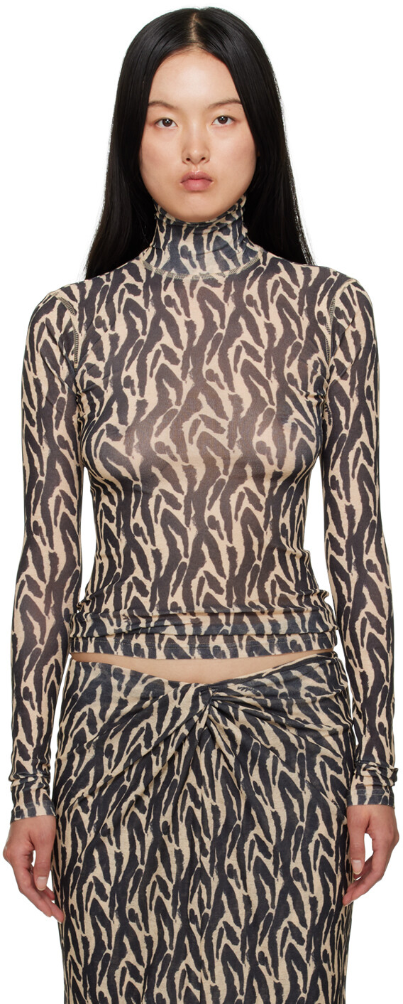 Бежево-черная водолазка Harri Nanushka, Черный, Бежево-черная водолазка Harri Nanushka
Бежево-черная водолазка Harri Nanushka, Черный, Бежево-черная водолазка Harri Nanushka