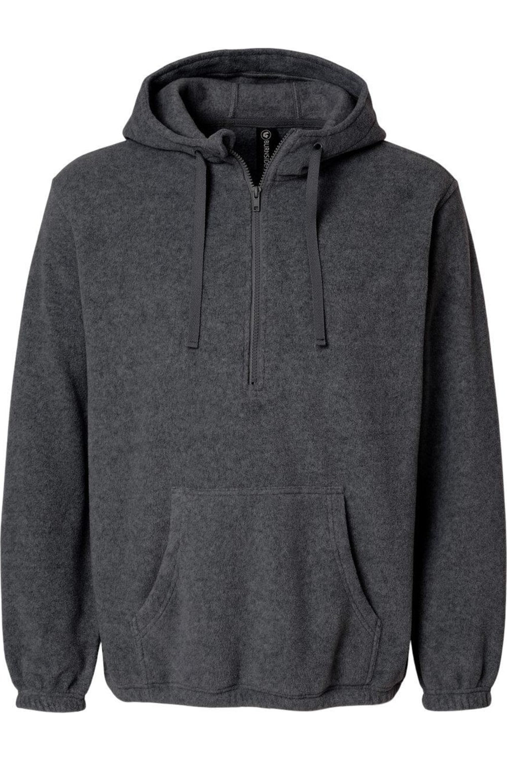 Флисовый свитер Burnside Polar с застежкой-молнией на четверть длины и капюшоном, цвет heather charcoal 
Флисовый свитер Burnside Polar с застежкой-молнией на четверть длины и капюшоном, цвет heather charcoal