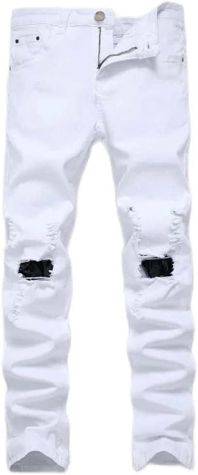 Белые джинсы Casual с дырками на коленях SIDUFHAOPKLL
Белые джинсы Casual с дырками на коленях SIDUFHAOPKLL