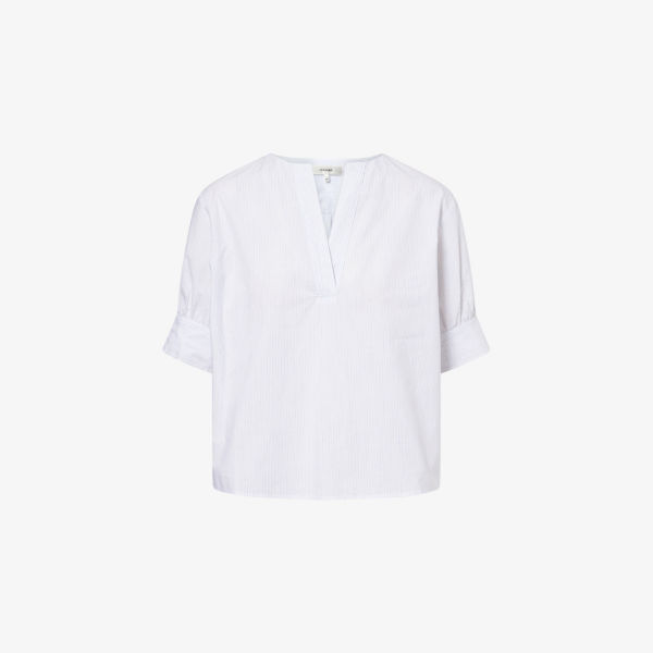 Рубашка Frame из смесового хлопка с V-образным вырезом, мультиколор
Рубашка Frame из смесового хлопка с V-образным вырезом, мультиколор