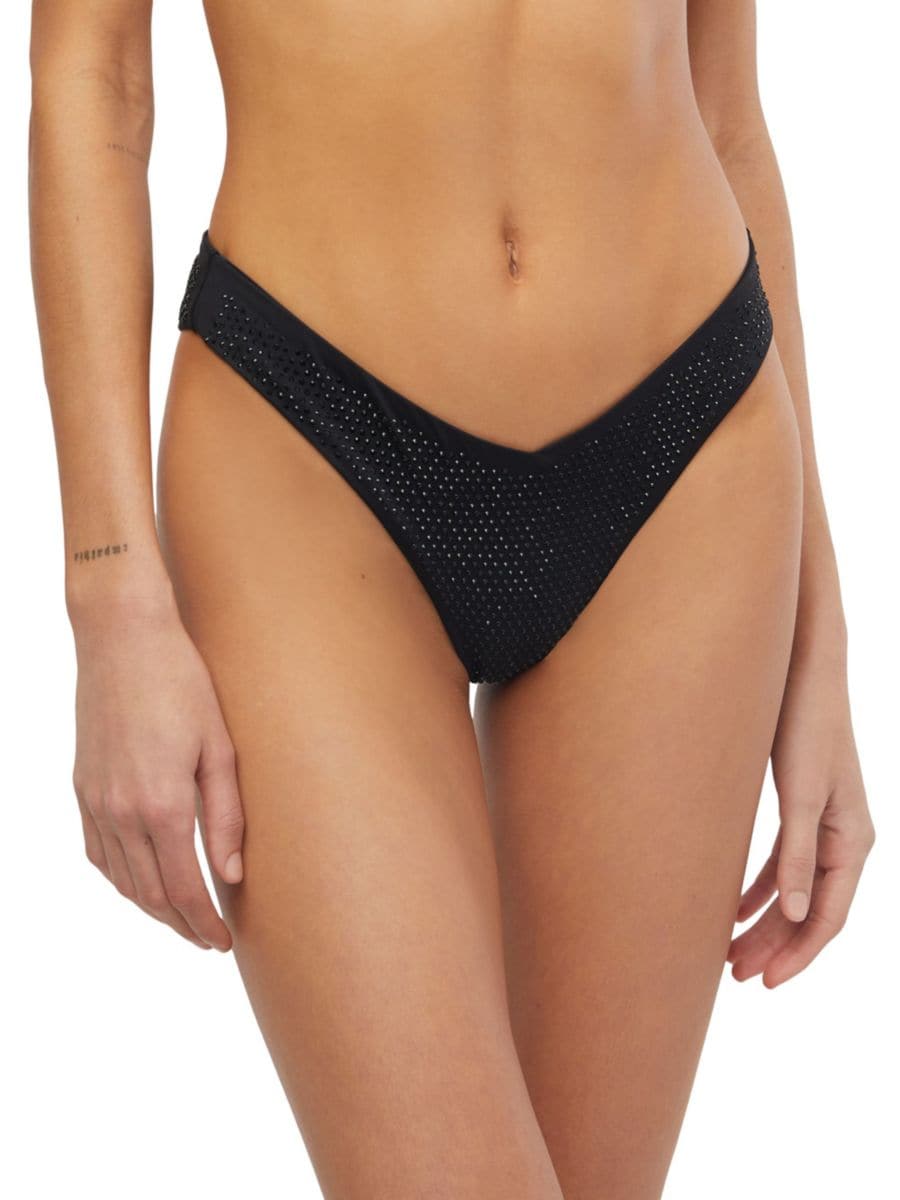 Плавки-бикини Delilah с кристаллами WeWoreWhat, черный
Плавки-бикини Delilah с кристаллами WeWoreWhat, черный