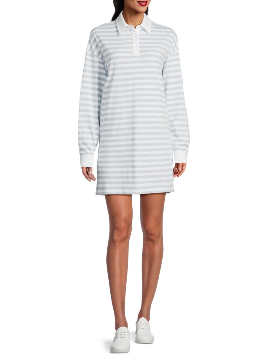 Полосатое мини-платье поло ATM Anthony Thomas Melillo, цвет White Powder
Полосатое мини-платье поло ATM Anthony Thomas Melillo, цвет White Powder