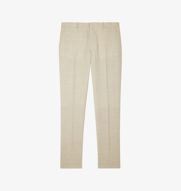 Зауженные шерстяные брюки облегающего кроя The Kooples, бежевый
Зауженные шерстяные брюки облегающего кроя The Kooples, бежевый