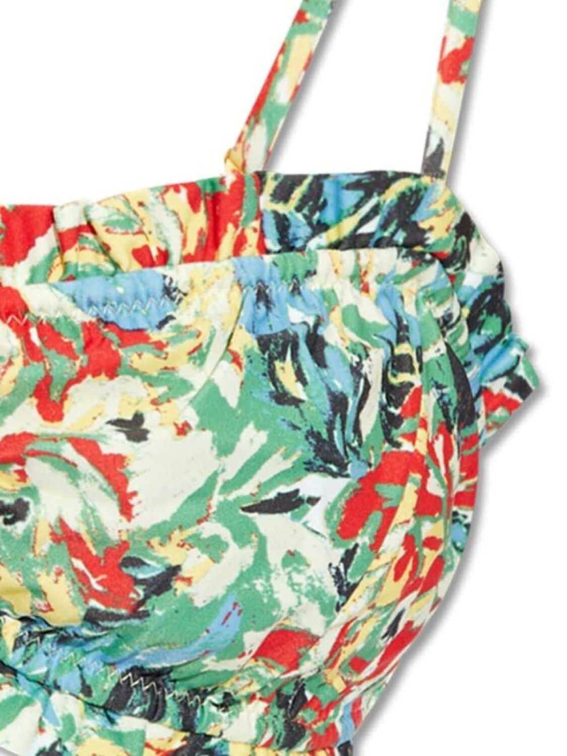 GANNI топ-бандо с оборками, синий
GANNI топ-бандо с оборками, синий