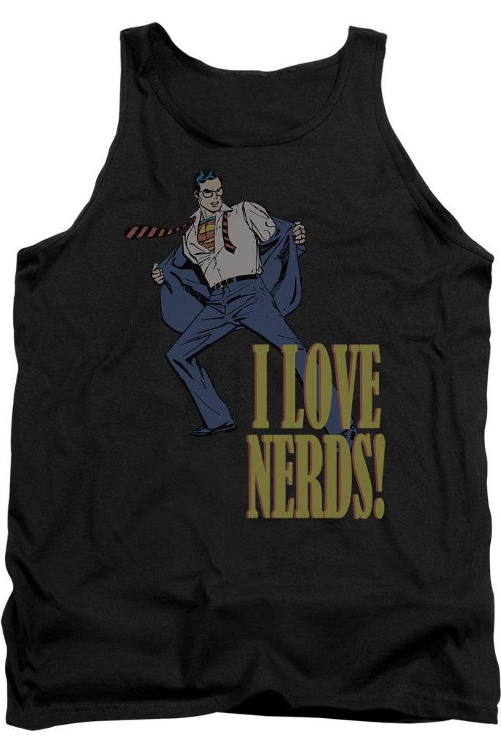 Майка для взрослых DC Comics I Love Nerds Gildan, черный
Майка для взрослых DC Comics I Love Nerds Gildan, черный