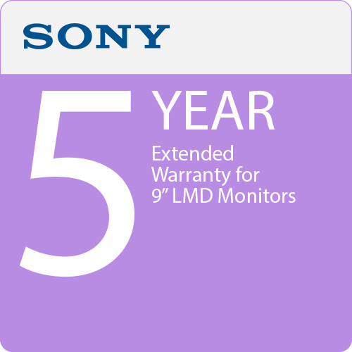 Sony 5-Year Extended Warranty for 9" LMD Monitors SPSLMD9EW5
Sony 5-Year Extended Warranty for 9" LMD Monitors SPSLMD9EW5