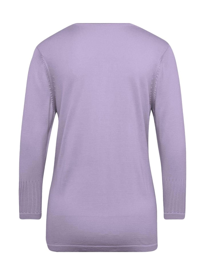 GOLDNER Укороченный размер: ажурный пуловер сиреневого цвета
GOLDNER Укороченный размер: ажурный пуловер сиреневого цвета