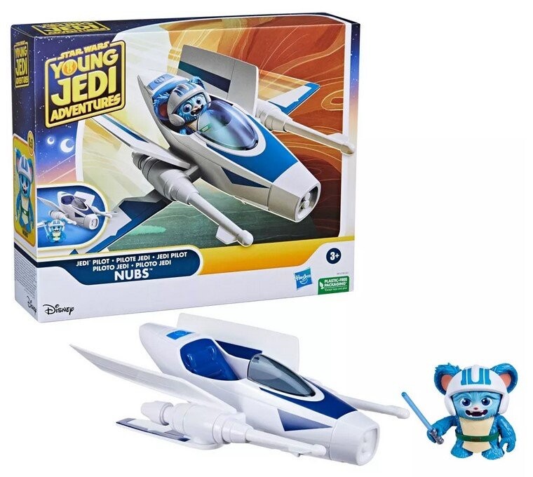 Фигурка «Звездные войны: Приключения молодого джедая» с космическим кораблем — Nubs, F80155 Hasbro
Фигурка «Звездные войны: Приключения молодого джедая» с космическим кораблем — Nubs, F80155 Hasbro