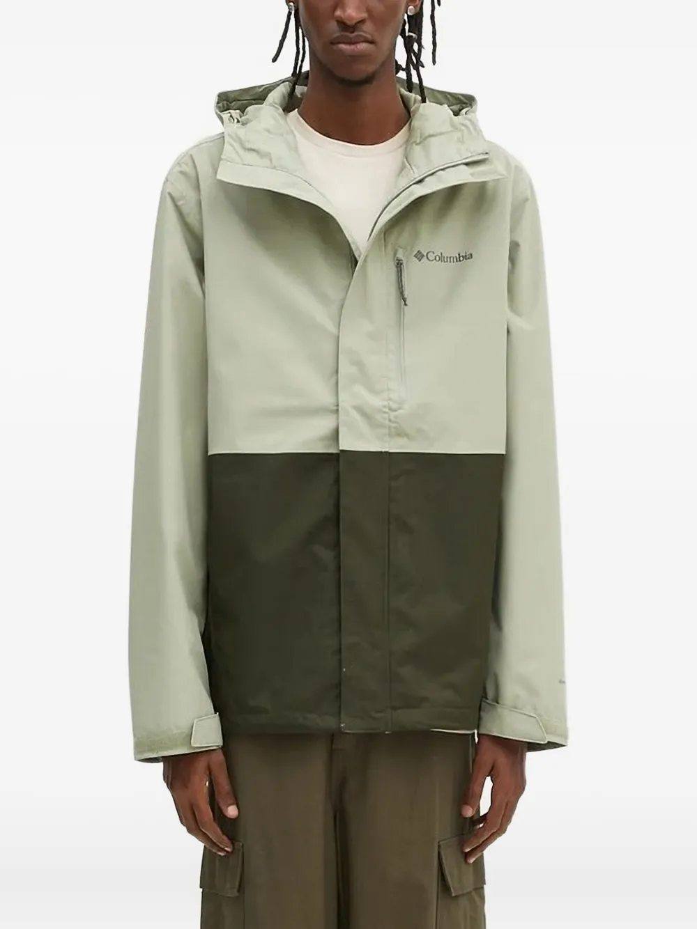 Двухцветная куртка с капюшоном Hikebound II Columbia, зеленый 
Двухцветная куртка с капюшоном Hikebound II Columbia, зеленый