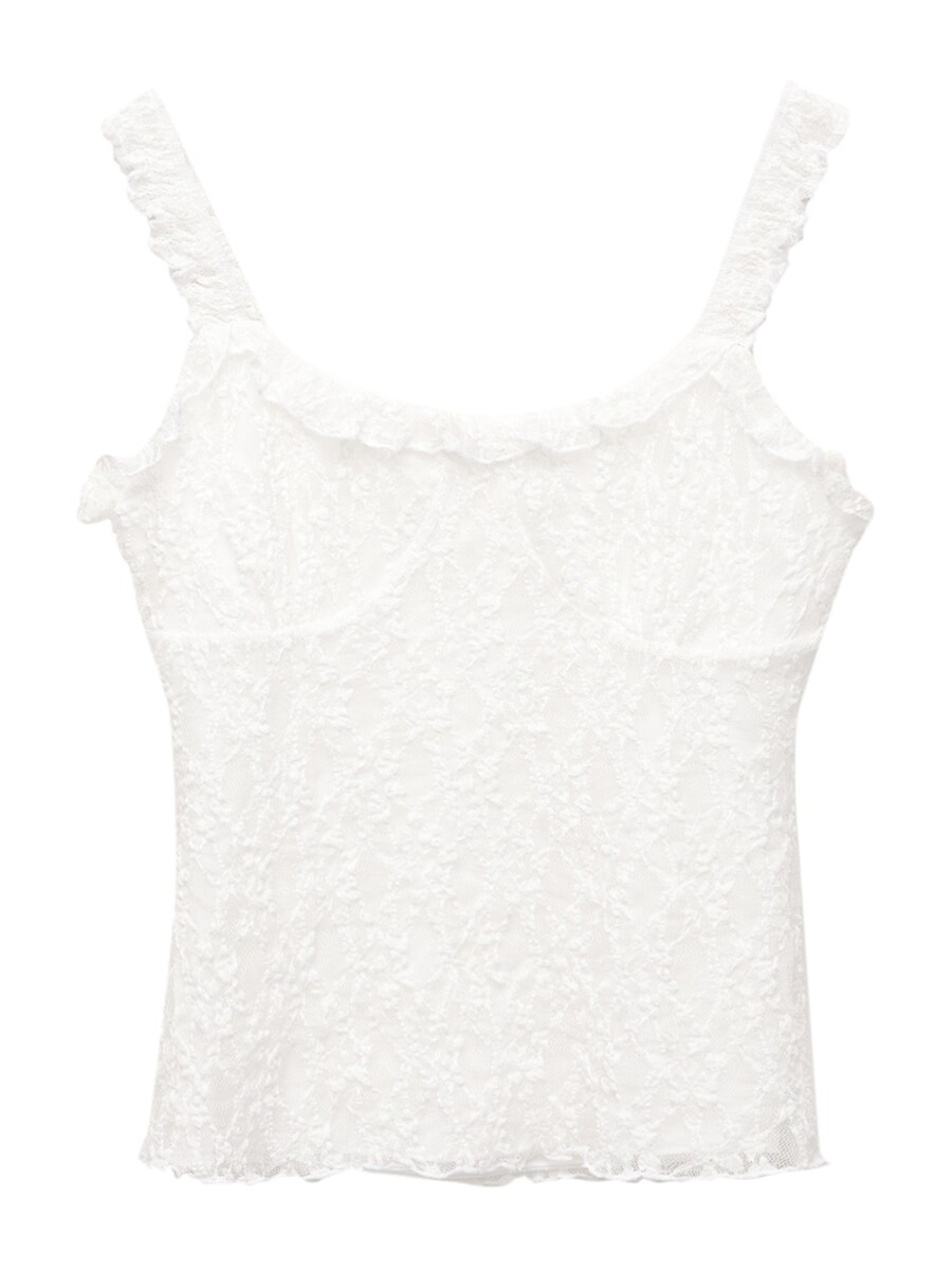 Топ Pull&Bear, белый
Топ Pull&Bear, белый