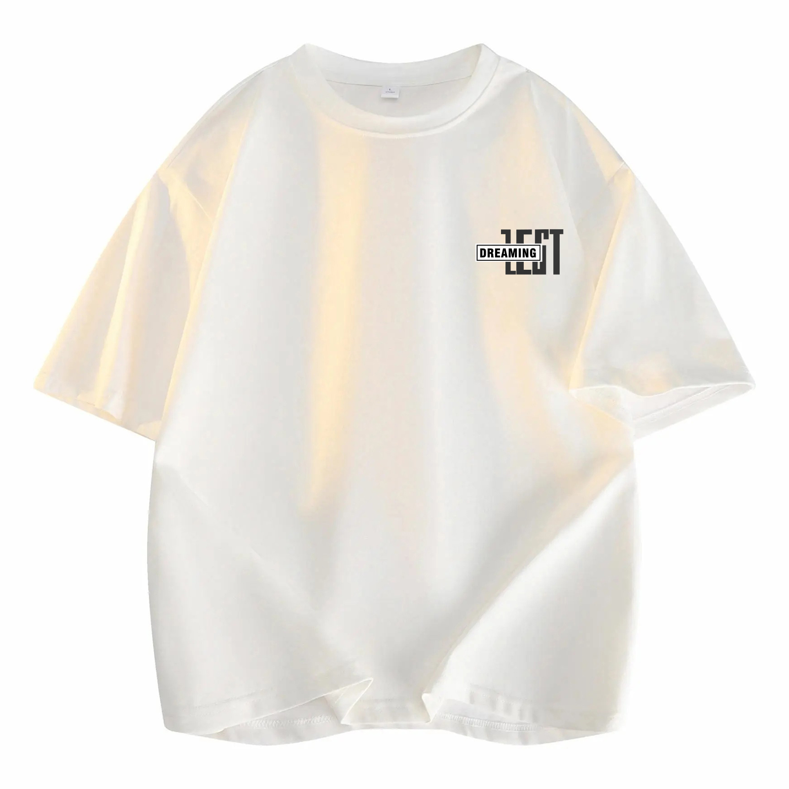 Футболка унисекс HUANQIU, светло-бежевая (с логотипом "Мечтательный пузырь" на груди)
Футболка унисекс HUANQIU, светло-бежевая (с логотипом "Мечтательный пузырь" на груди)