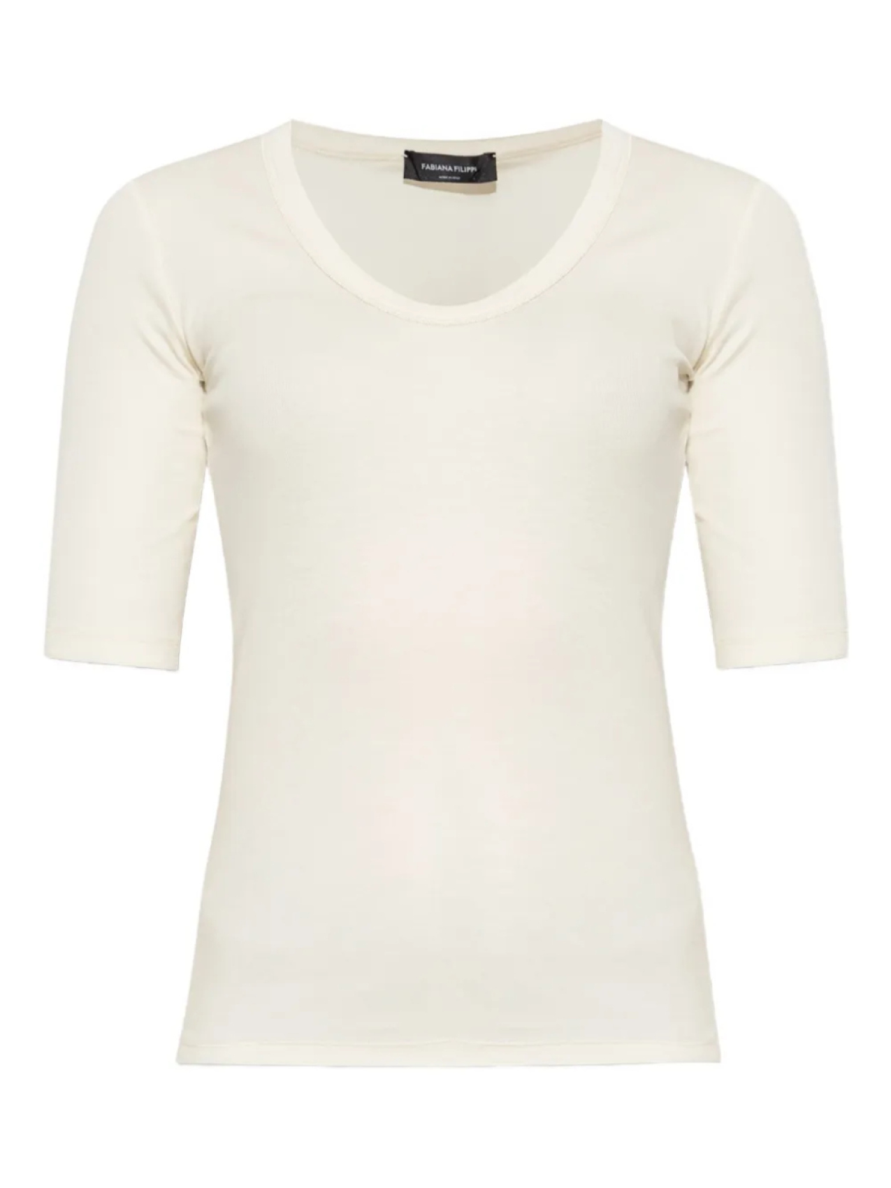 Хлопковый топ Fabiana Filippi, нейтральный 
Хлопковый топ Fabiana Filippi, нейтральный