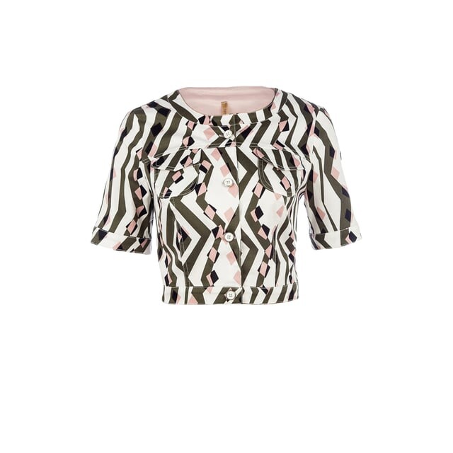 Короткая куртка с принтом Conquista, зеленый
Короткая куртка с принтом Conquista, зеленый