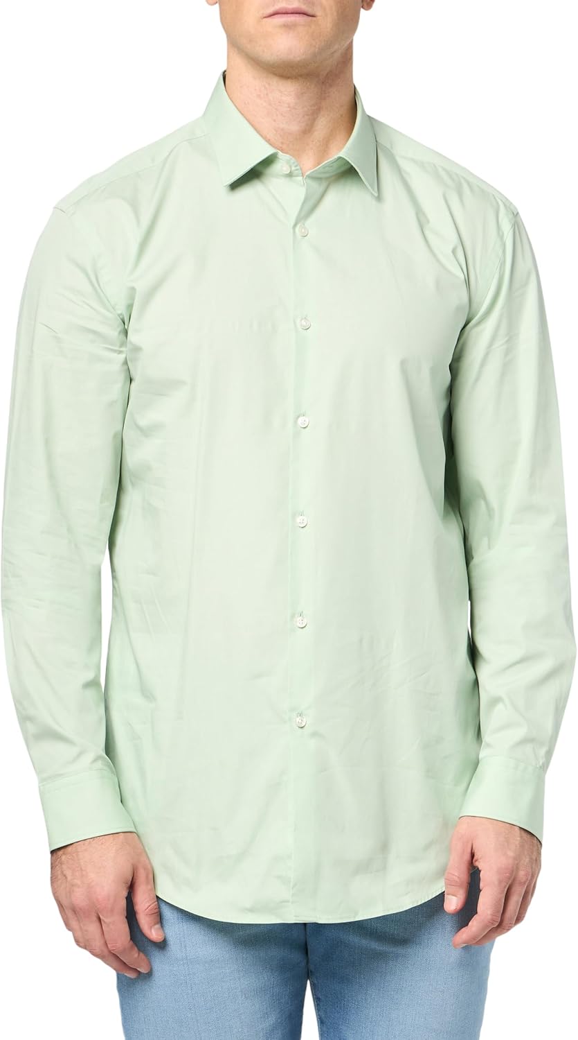 HUGO Мужская рубашка Kenno на пуговицах, Cucumber Green
HUGO Мужская рубашка Kenno на пуговицах, Cucumber Green