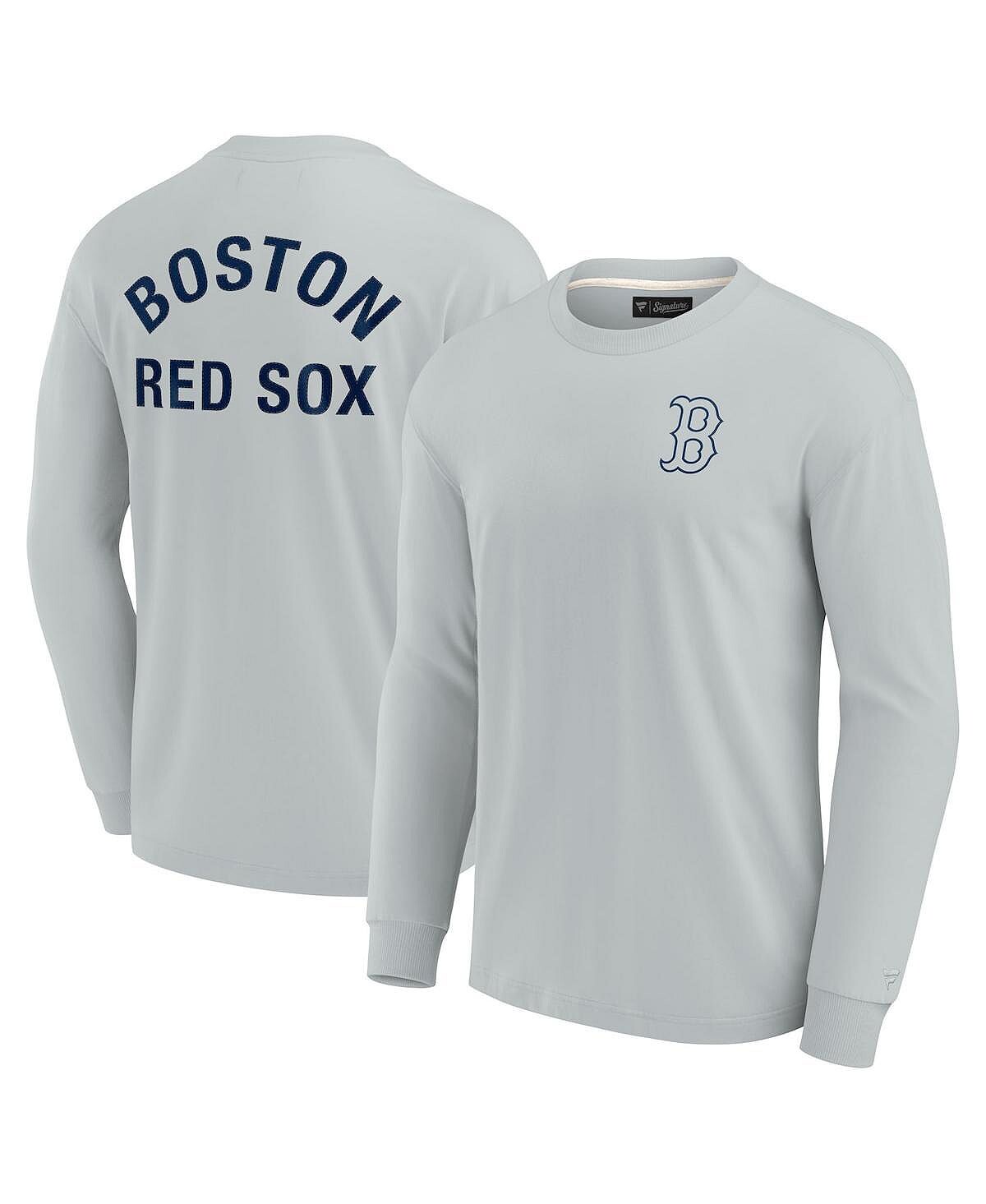 Мужская и женская серая супермягкая футболка Boston Red Sox с длинным рукавом Fanatics Signature, Серый, Мужская и женская серая супермягкая футболка Boston Red Sox с длинным рукавом Fanatics Signature
Мужская и женская серая супермягкая футболка Boston Red Sox с длинным рукавом Fanatics Signature, Серый, Мужская и женская серая супермягкая футболка Boston Red Sox с длинным рукавом Fanatics Signature