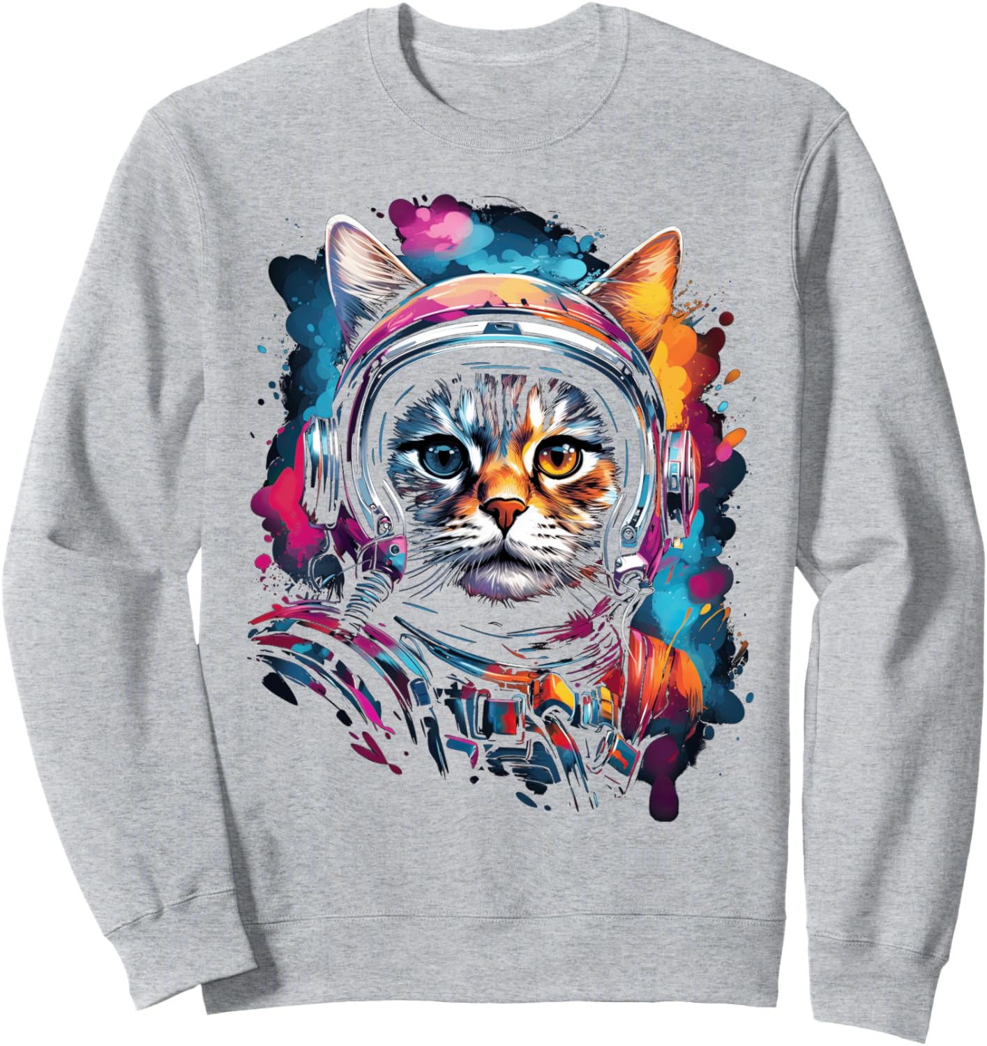 Толстовка с изображением котенка в стиле «Космос и галактика НЛО» и астрокробатическим рисунком Astrokitty For Cat And Space Fans, серый
Толстовка с изображением котенка в стиле «Космос и галактика НЛО» и астрокробатическим рисунком Astrokitty For Cat And Space Fans, серый