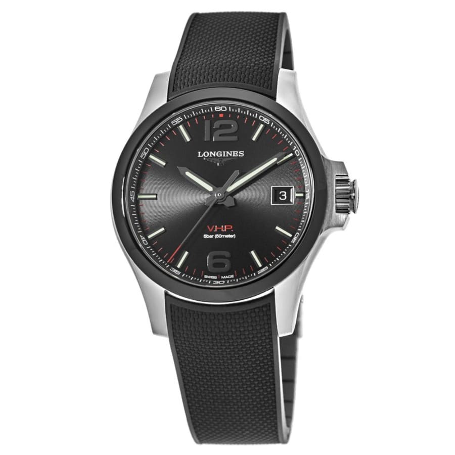 Longines Conquest VHP 41 мм черный циферблат черный каучуковый ремешок мужские часы L3.719.4.56.9
Longines Conquest VHP 41 мм черный циферблат черный каучуковый ремешок мужские часы L3.719.4.56.9