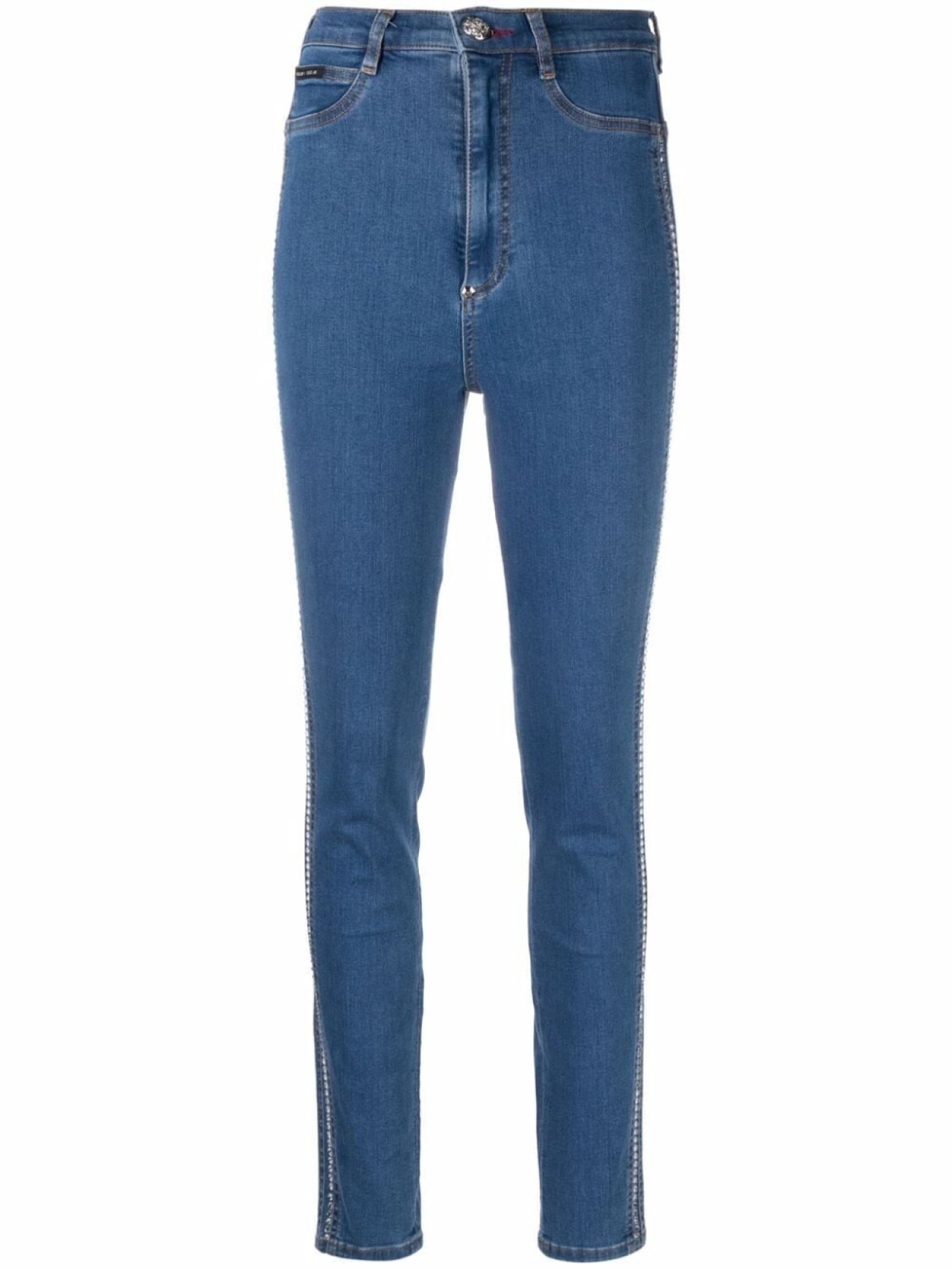 Philipp Plein джеггинсы с завышенной талией и кристаллами, синий
Philipp Plein джеггинсы с завышенной талией и кристаллами, синий