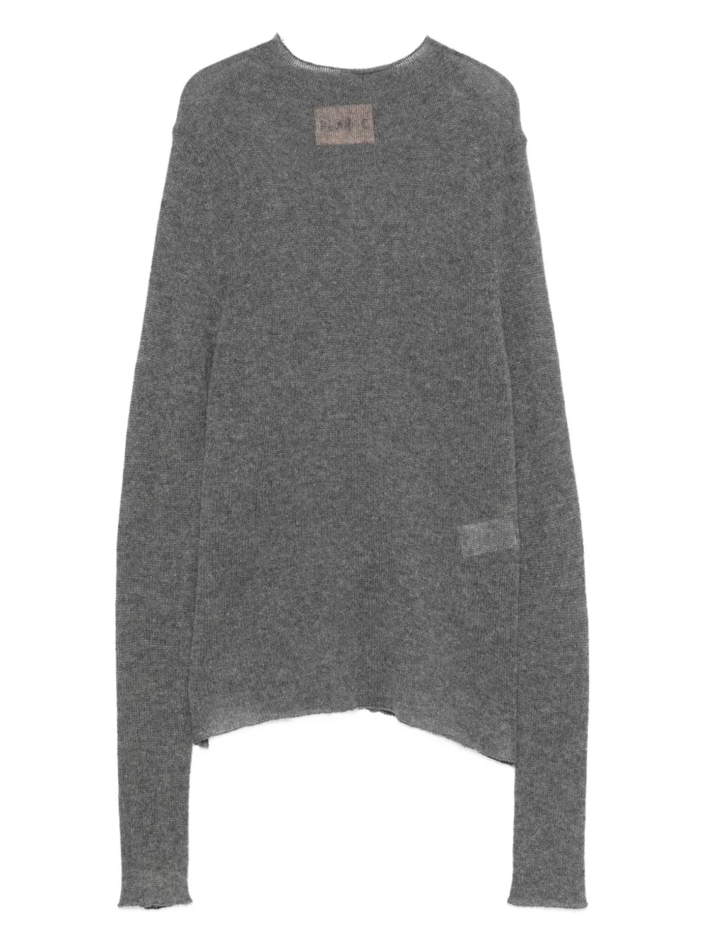 Топ с круглым вырезом и необработанными краями Plan C, серый
Топ с круглым вырезом и необработанными краями Plan C, серый