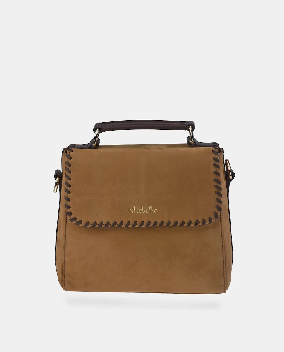 Сумка-мессенджер из нубука и кожи наппа El Caballo, светло-коричневый
Сумка-мессенджер из нубука и кожи наппа El Caballo, светло-коричневый