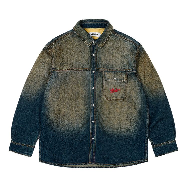 Рубашка Palace Scripty Denim Shirt, Sand Wash Indigo
Рубашка Palace Scripty Denim Shirt, Sand Wash Indigo