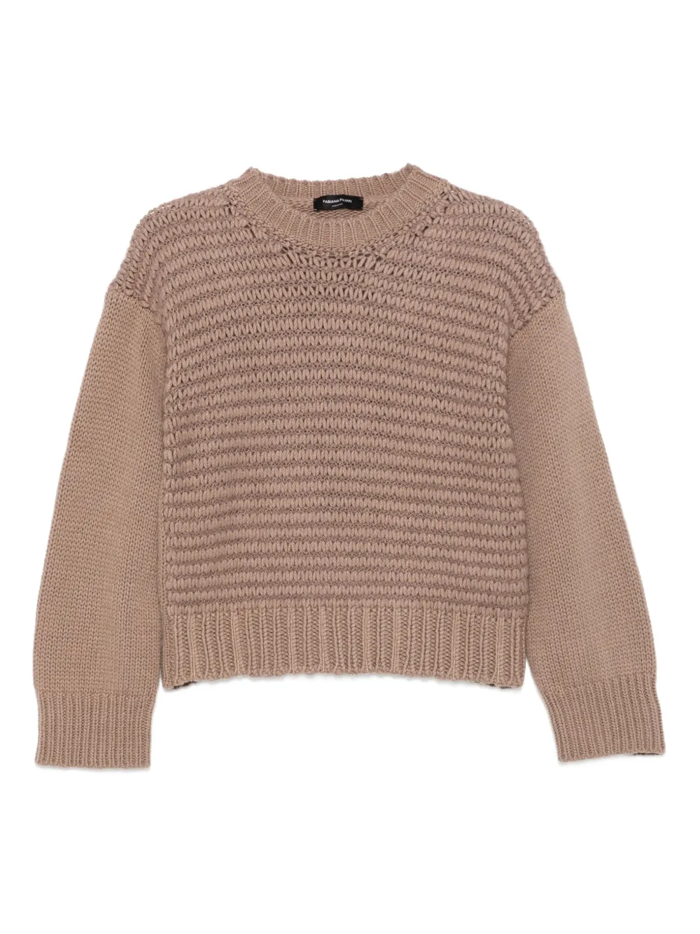 Свитер с круглым вырезом Fabiana Filippi, коричневый
Свитер с круглым вырезом Fabiana Filippi, коричневый