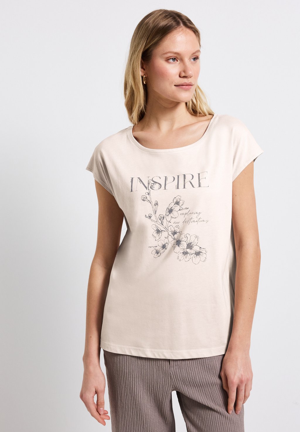 Футболка с принтом Street One, бежевый
Футболка с принтом Street One, бежевый