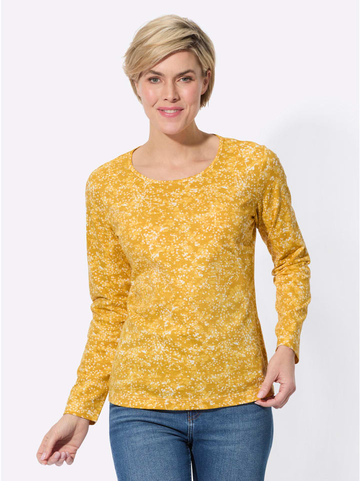 Рубашка с круглым вырезом с охристо-желтым принтом WITT WEIDEN
Рубашка с круглым вырезом с охристо-желтым принтом WITT WEIDEN