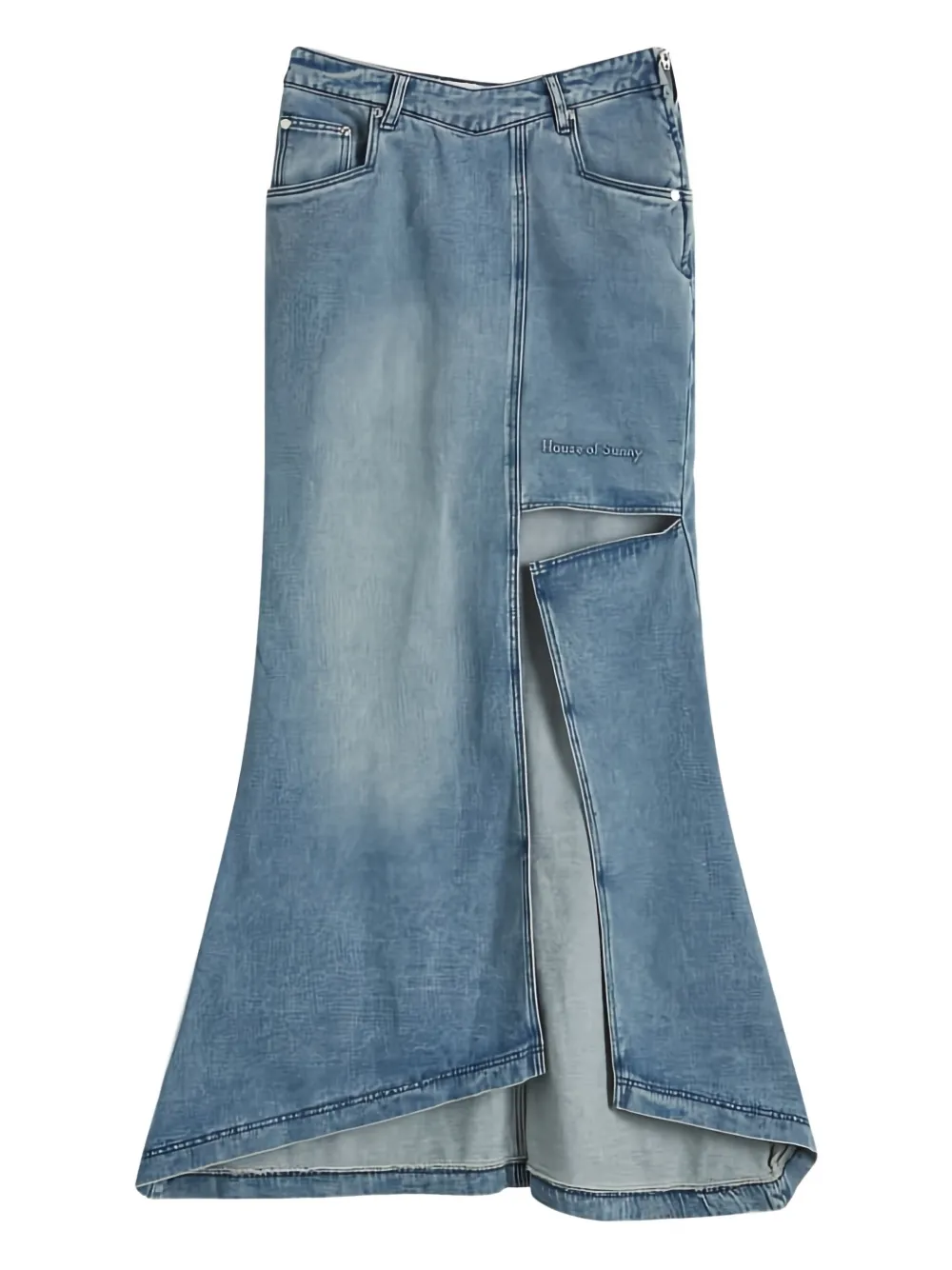 Асимметричная джинсовая юбка со шлейфом House Of Sunny, синий
Асимметричная джинсовая юбка со шлейфом House Of Sunny, синий