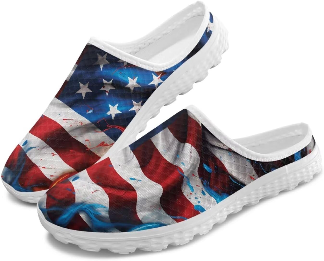 Женские кроссовки Tomeusey Half Sport с сеткой - легкие прогулочные кроссовки с мягкой подошвой и удобной стелькой для повседневного использования, American Flag Flame
Женские кроссовки Tomeusey Half Sport с сеткой - легкие прогулочные кроссовки с мягкой подошвой и удобной стелькой для повседневного использования, American Flag Flame