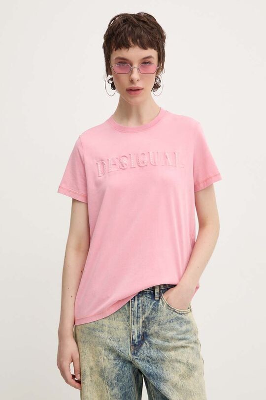 Хлопковая футболка BRANDY Desigual, розовый
Хлопковая футболка BRANDY Desigual, розовый