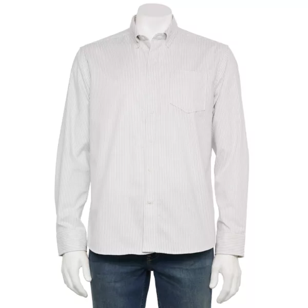 Мужская адаптивная рубашка с длинным рукавом идеальной длины Sonoma Goods For Life, цвет grey white stripe
Мужская адаптивная рубашка с длинным рукавом идеальной длины Sonoma Goods For Life, цвет grey white stripe