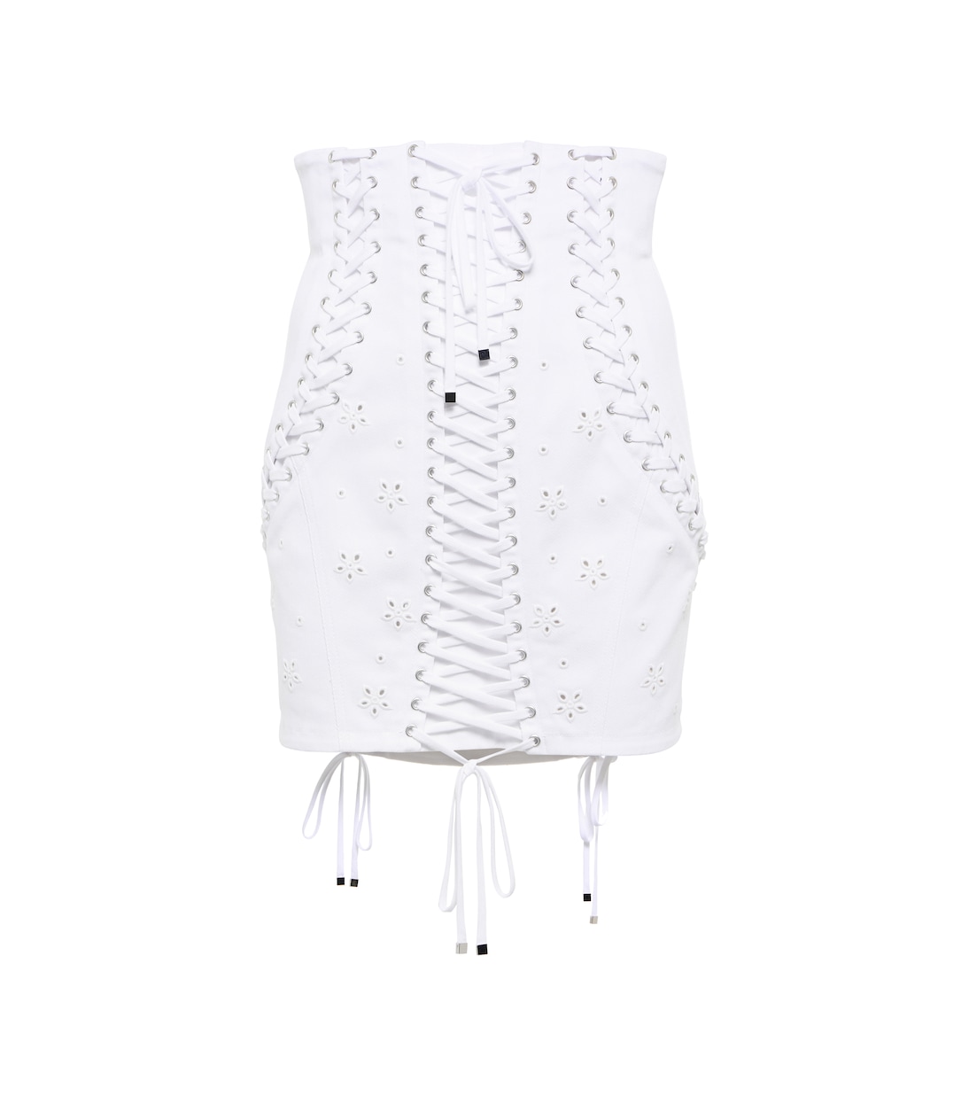 Мини-юбка из хлопкового твила со шнуровкой Dolce&Gabbana, Bianco Ottico
Мини-юбка из хлопкового твила со шнуровкой Dolce&Gabbana, Bianco Ottico