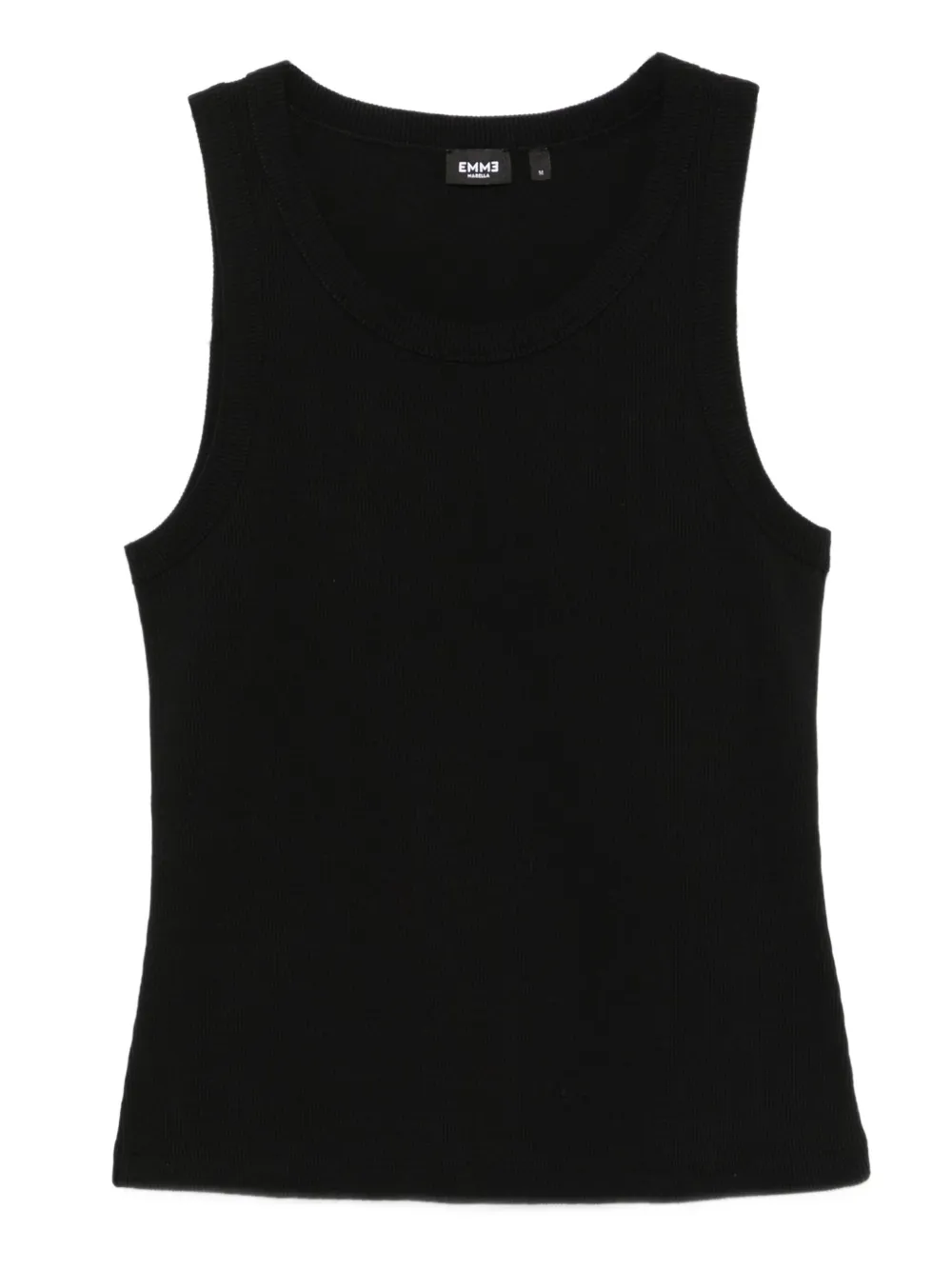 Топ в рубчик с круглым вырезом Marella, черный
Топ в рубчик с круглым вырезом Marella, черный