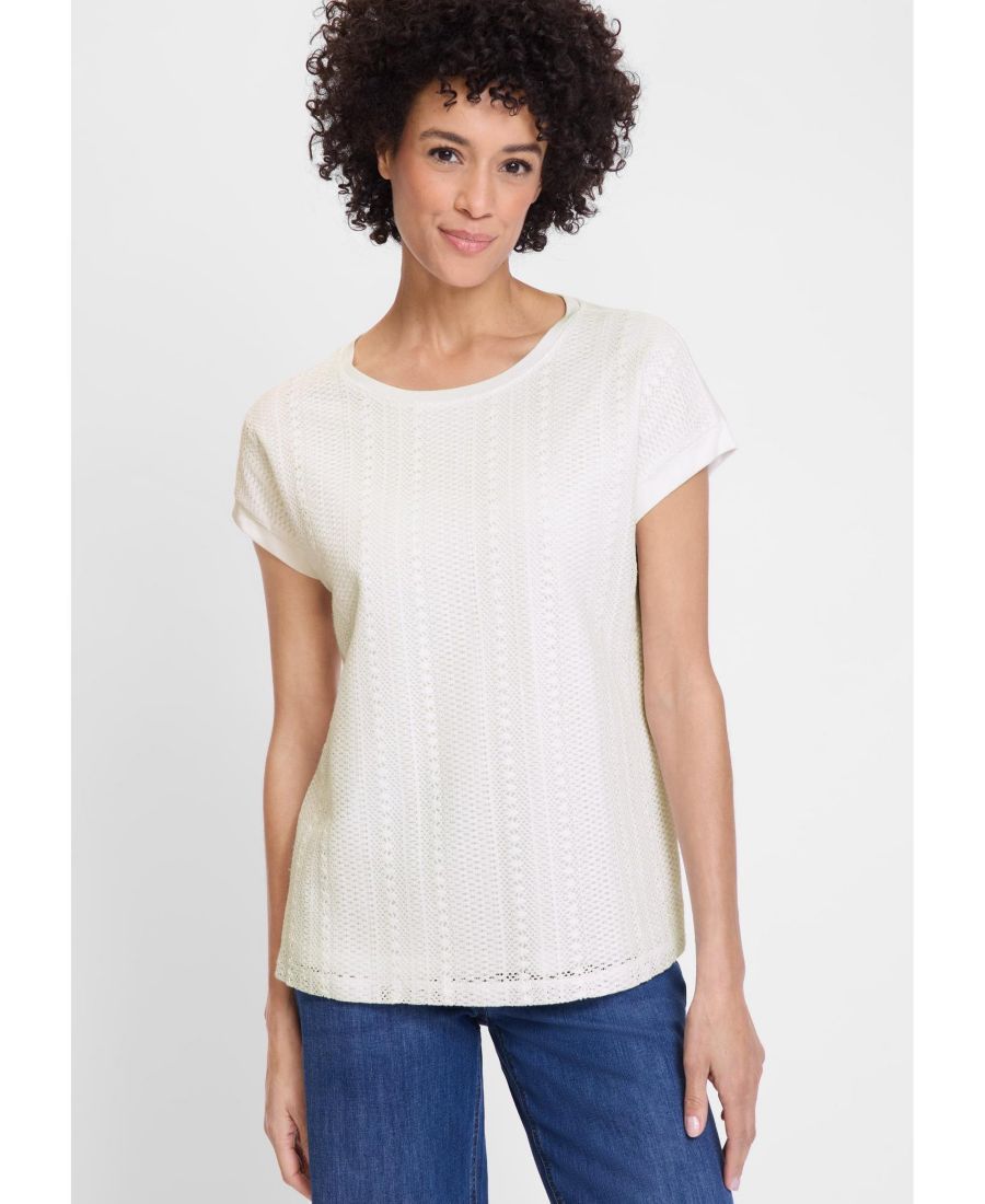 Женская футболка с кружевной передней частью Olsen, Off white, Белый, Женская футболка с кружевной передней частью Olsen, Off white
Женская футболка с кружевной передней частью Olsen, Off white, Белый, Женская футболка с кружевной передней частью Olsen, Off white