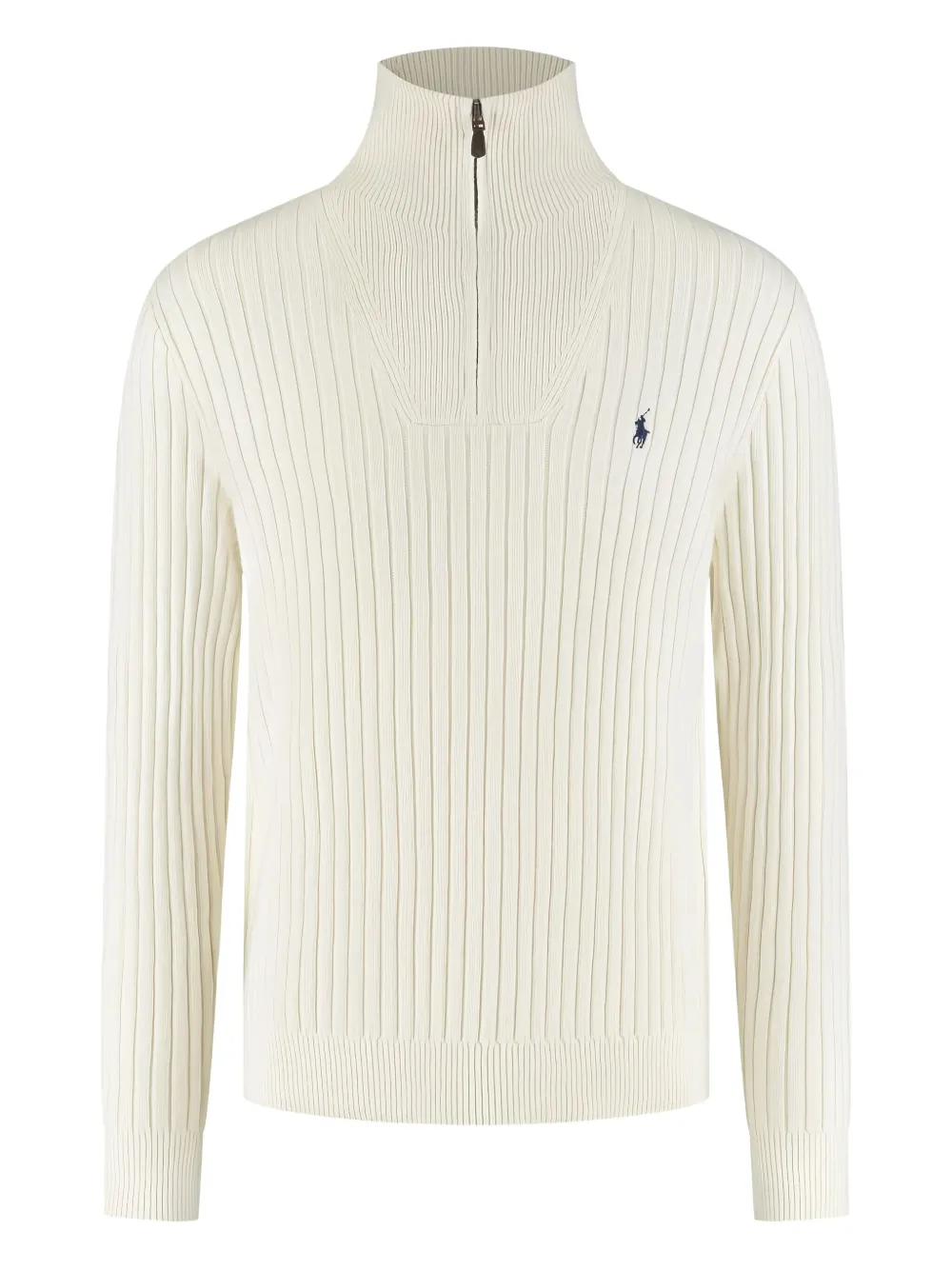 Вязаный свитер с высоким воротом и короткой молнией Polo Ralph Lauren, белый
Вязаный свитер с высоким воротом и короткой молнией Polo Ralph Lauren, белый