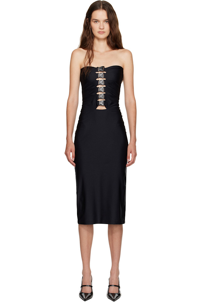 Миди-платье с несколькими застежками Coperni, черный
Миди-платье с несколькими застежками Coperni, черный