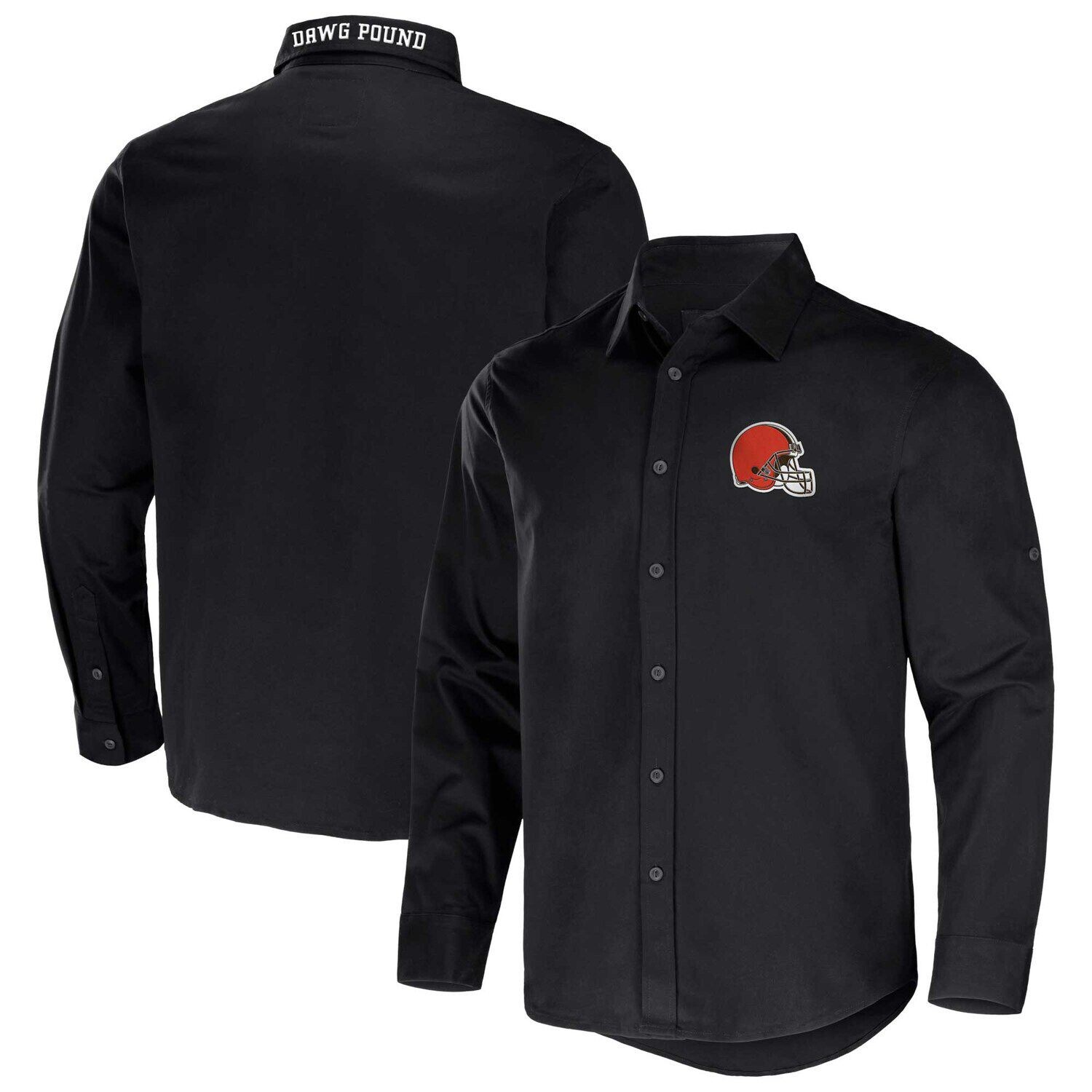 Мужская коллекция NFL x Darius Rucker от Fanatics Black Cleveland Browns Convertible саржевая рубашка на пуговицах с длинными рукавами
Мужская коллекция NFL x Darius Rucker от Fanatics Black Cleveland Browns Convertible саржевая рубашка на пуговицах с длинными рукавами
