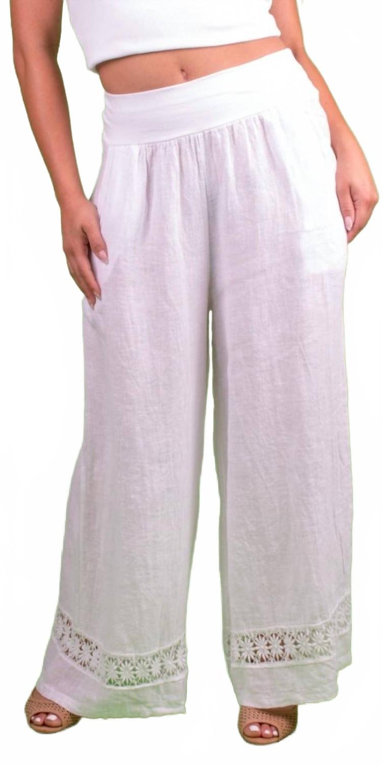Льняные брюки Fiorella Wide Leg белого цвета Gigi Moda, белый
Льняные брюки Fiorella Wide Leg белого цвета Gigi Moda, белый